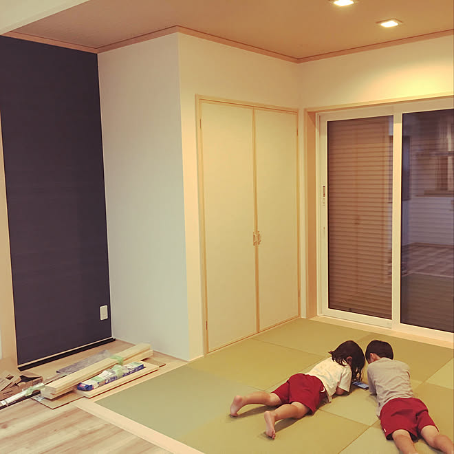 押入れ 琉球畳 板の間 和室 畳スペース などのインテリア実例 10 05 22 51 14 Roomclip ルームクリップ