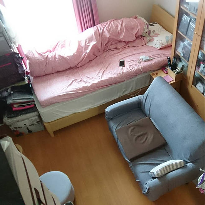 全体図 物が多い 6畳 ナチュラル 汚部屋脱出 などのインテリア実例 04 27 13 08 54 Roomclip ルームクリップ