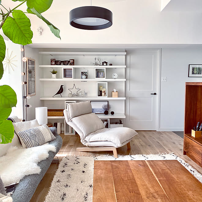 リクライニング リクライニングソファ リクライニングチェア 無印良品 家具 ハイバックリクライニングソファ などのインテリア実例 02 12 12 16 26 Roomclip ルームクリップ