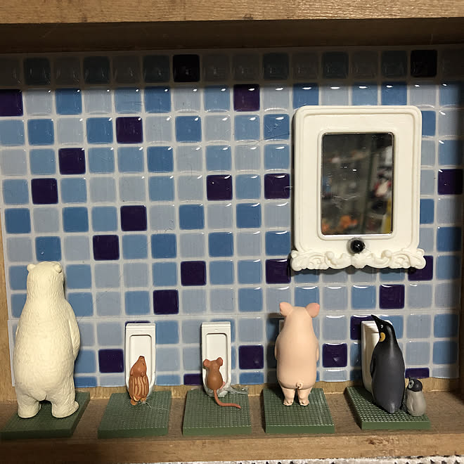 ガチャガチャでトイレ風 ガチャガチャ Seria ベッド周りのインテリア実例 19 09 24 08 44 17 Roomclip ルームクリップ