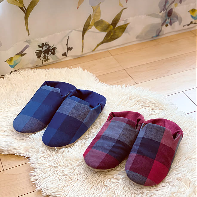 犬と暮らす これ買ったよ かかと付きスリッパ 300円商品 ダイソー雑貨 などのインテリア実例 21 06 21 21 40 57 Roomclip ルームクリップ