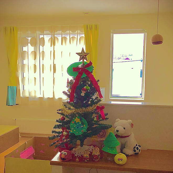 子供部屋/北欧インテリア/クリスマス/ベッド周り/ニトリのクリスマスツリー&hellip;などのインテリア実例 20201116 1326
