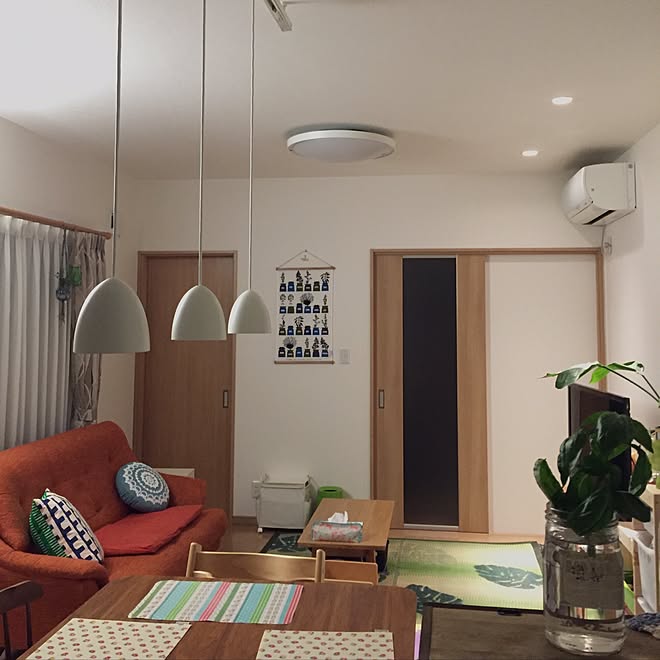 壁/天井/キッチンタオルをタペストリーに/アルメダールス/新タグ/北欧カジュアル...などのインテリア実例 - 2016-07-03 23:13:43