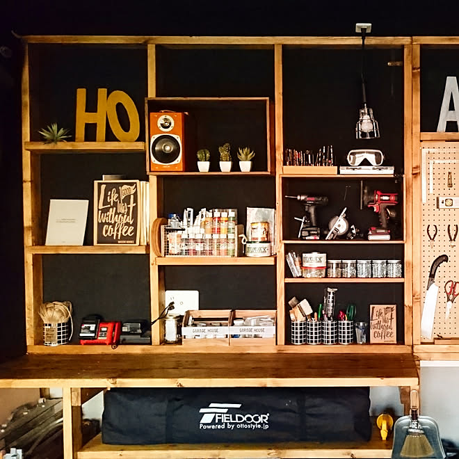 ガレージ 作業場 手作り Diy 有効ボード などのインテリア実例 18 11 06 18 15 51 Roomclip ルームクリップ