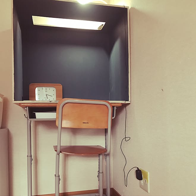 机 集中 デスクdiy デスク 子供部屋 などのインテリア実例 17 06 29 22 59 38 Roomclip ルームクリップ