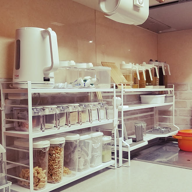 キッチン/キッチン/KEYUCA/100均/カフェ風...などのインテリア実例 20200404 163705