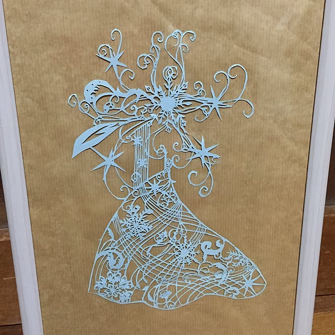壁 天井 アナと雪の女王 蒼山日菜さん 切り絵してみました 子どもがいる家のインテリア実例 16 08 27 03 51 Roomclip ルームクリップ