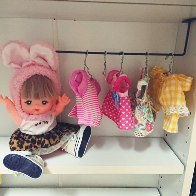 部屋全体 Diy セリア おままごと メルちゃん服 などのインテリア実例 18 09 21 21 39 36 Roomclip ルームクリップ