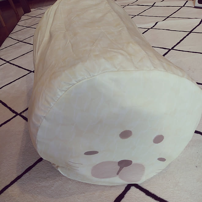 ベッド周り 冬布団どうする 使わない布団をクッションに ひんやりおふとんクッション 次男独り立ち などのインテリア実例 04 04 10 21 14 Roomclip ルームクリップ