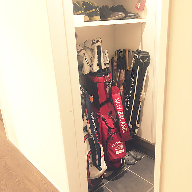 ゴルフ好き ゴルフバッグ収納 グレー好き Roomclip初心者ですm M シンプルインテリア などのインテリア実例 02 24 01 06 Roomclip ルームクリップ