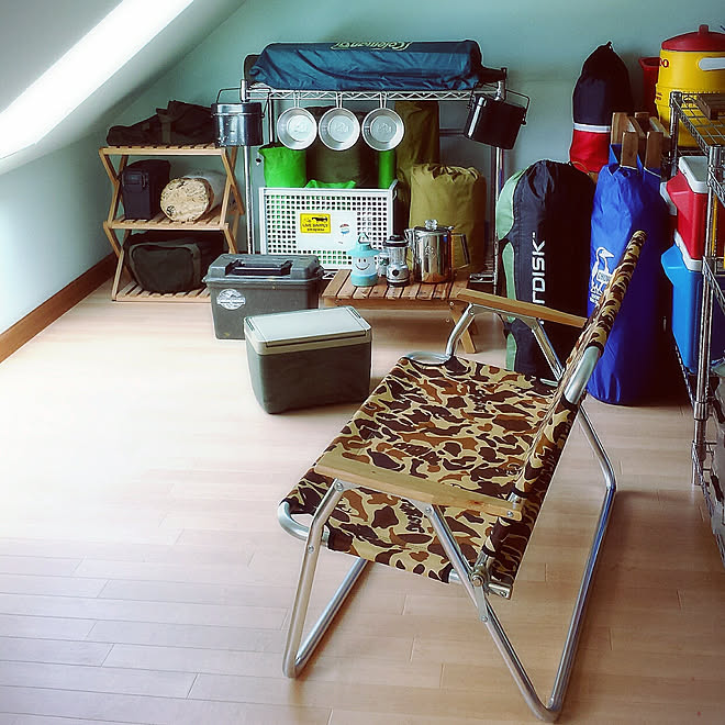 部屋全体 ロフトのある部屋 趣味 趣味部屋 キャンプ などのインテリア実例 17 09 03 10 45 38 Roomclip ルームクリップ