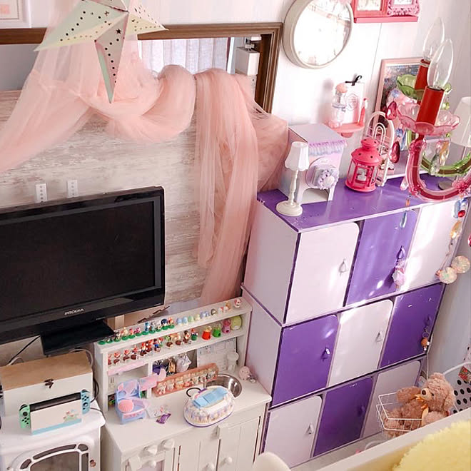シャンデリア ロフトベッド上 小さなお部屋 中古住宅 ロフトベッド などのインテリア実例 22 01 21 23 32 34 Roomclip ルームクリップ