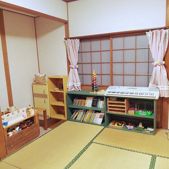 部屋全体 将来は子供部屋 あまりの木材でdiy 和室を可愛くしたい 古い家 などのインテリア実例 19 10 05 19 16 16 Roomclip ルームクリップ