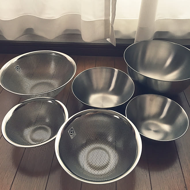 キッチン グッドデザイン賞 柳宗理 柳宗理のボウルとザルは一生モノ 一人暮らし準備品のインテリア実例 17 09 24 17 03 40 Roomclip ルームクリップ