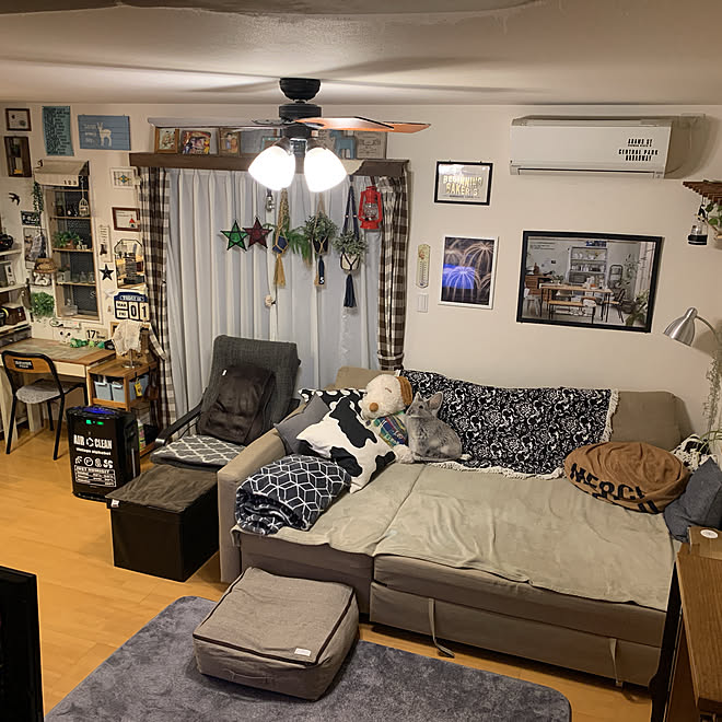 ソファーベッド Diy 生活感丸出し Ikea リビングのインテリア実例 05 01 23 33 07 Roomclip ルームクリップ