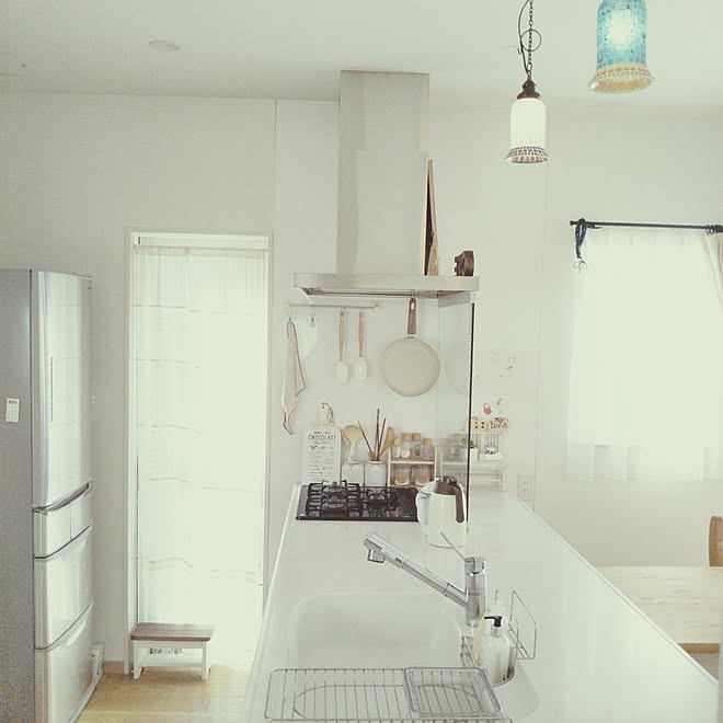 キッチン/ホワイトナチュラル/カフェ風インテリア/卓上ポット/ナチュラル...などのインテリア実例 - 2017-02-20 07:37:21