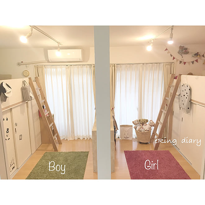 ベッド周り 子供部屋収納 子供部屋 壁 子供部屋男の子 子供部屋女の子 などのインテリア実例 17 09 04 17 41 14 Roomclip ルームクリップ