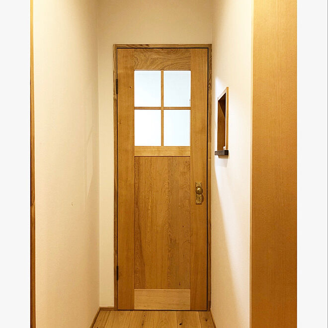 無垢のドア/無垢の床/わが家のドア/リノベーション/飾り棚などのインテリア実例 - 2020-09-27 22:08:03