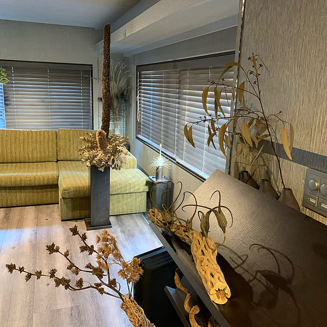 「50m2。リノベーションで手に入れた、石と植物で魅せるモダンなワンルーム」 by YANNAさん
