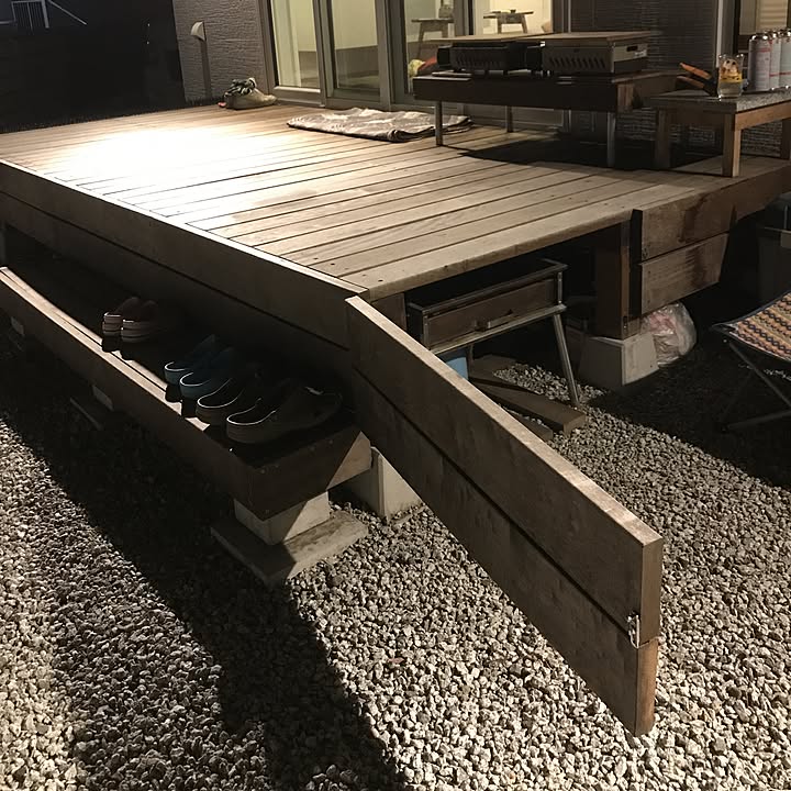 ウッドデッキ下収納のアイデア・おすすめ商品・おしゃれな実例