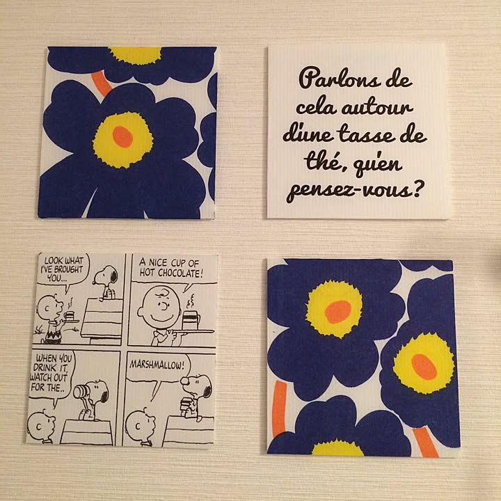 アルファベット デコパージュ マリメッコ アルファベット デコパージュ マリメッコ