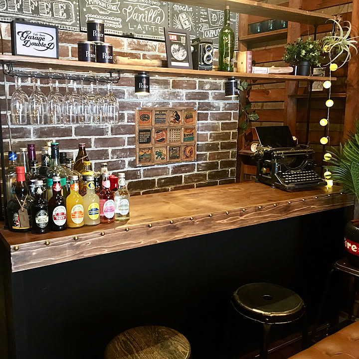 ガレージ バーカウンターのおすすめ商品とおしゃれな実例 ｜ RoomClip（ルームクリップ）