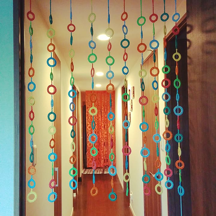 手編みのれん ハンドメイド