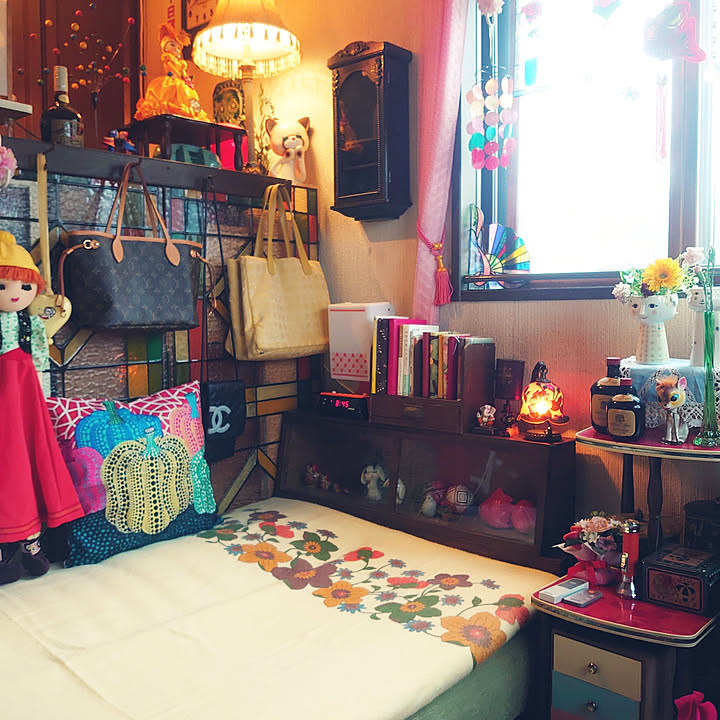 昭和レトロ レトロポップ 掛け布団 布団 寝具 掛け布団 サテン レトロ