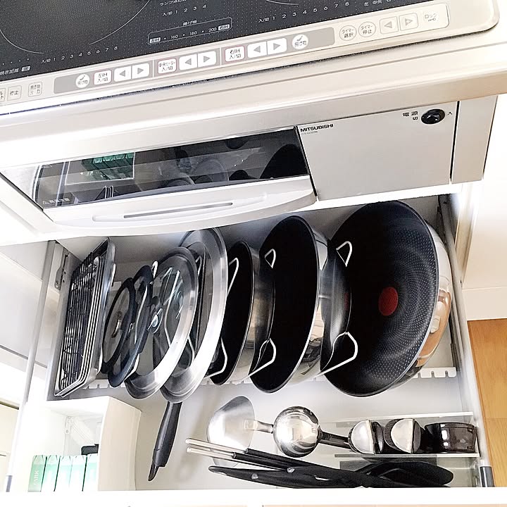 【取下げ】ニトリ キッチンカウンター キュリー（鍋蓋＆フライパンスタンド付き） 取下げ】ニトリ キッチンカウンター キュリー（鍋蓋＆フライパン