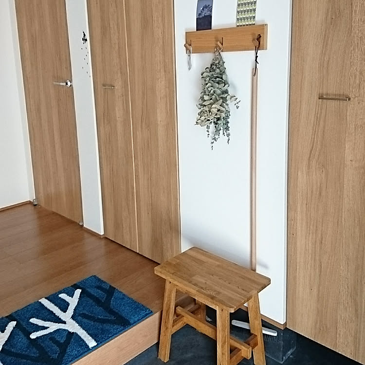 玄関/入り口/暮らしの知恵/無印良品/玄関マット/壁に付けられる家具&hellip;などのインテリア実例 20181009 101807