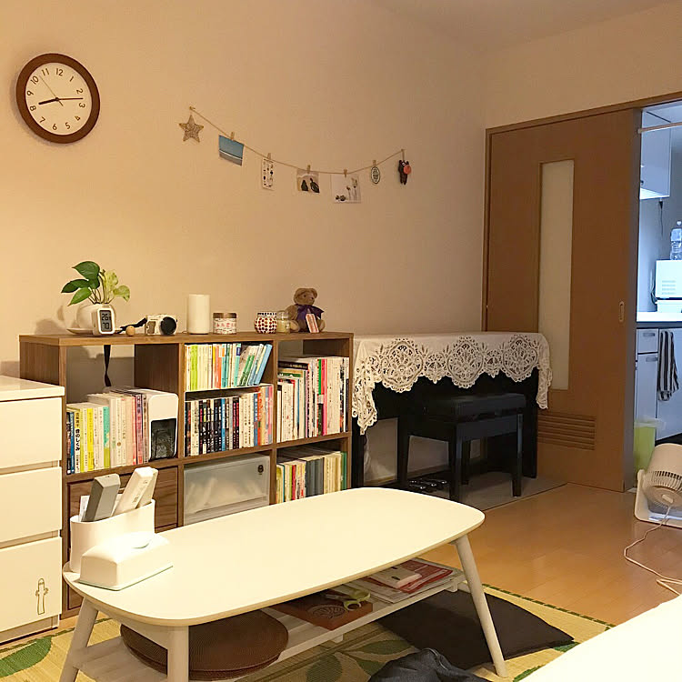 電子ピアノ/ピアノ/楽器のある部屋/シンプル/一人暮らし&hellip;などのインテリア実例 20180721 203332