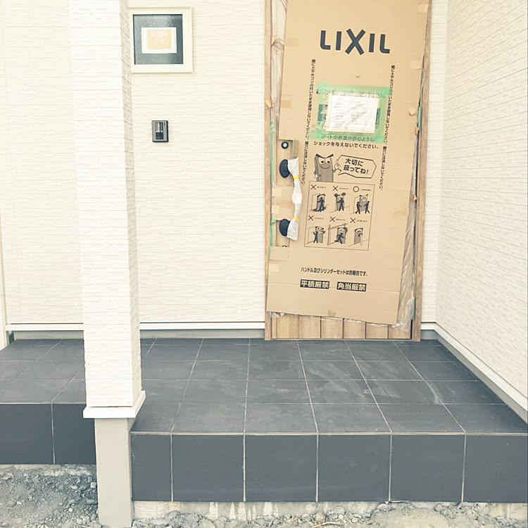 玄関/入り口/北欧/グレータイル/マディソンタイル/新築&hellip;などのインテリア実例 20180831 224838