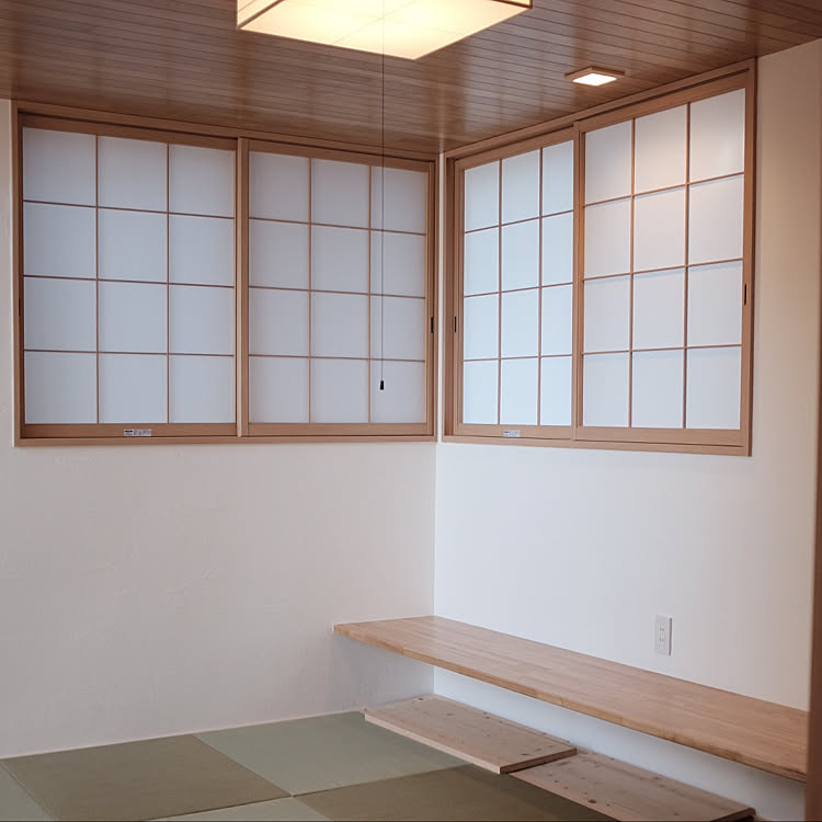 6畳和室/障子/木天井/掘りごたつカウンター/掘りごたつ式&hellip;などのインテリア実例 20190306 023324