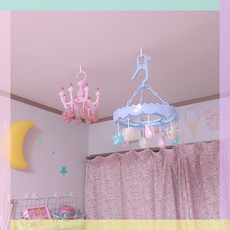 壁/天井/ゆめかわいい/かわいい/ファンシー/おんなのこ&hellip;などのインテリア実例 20170613 210845