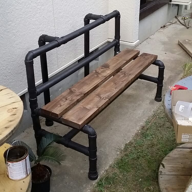 玄関 ベンチ diy