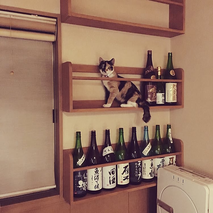 棚/DIY/日本酒/酒棚のインテリア実例 20160422 144437 ｜ RoomClip（ルームクリップ）