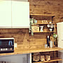 DIY/雑貨/フェイクグリーン/100均/Kitchenのインテリア実例 - 2019-01-12 15:39:48 | RoomClip(ルームクリップ) 女性で、3LDKのDIY/雑貨/フェイクグリーン/100均/Kitchenについてのインテリア実例を紹介。