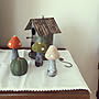 ブラウン会/模様替え/お家オブジェ/きのこオブジェ/Loungeのインテリア実例 - 2018-10-15 13:26:42 | RoomClip(ルームクリップ) 女性で、3LDKのブラウン会/模様替え/お家オブジェ/きのこオブジェ/Loungeについてのインテリア実例を紹介。