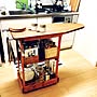 Kitchen/キッチンワゴンDIY/キッチンワゴン/アンティーク/DIY…などのインテリア実例 - 2016-02-25 13:22:37 | RoomClip(ルームクリップ) 女性で、1DKのKitchen/キッチンワゴンDIY/キッチンワゴン/アンティーク/DIY…などについてのインテリア実例を紹介。