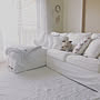 Lounge/寛げる場所/エークトルプ/スロー/IKEAのソファ/ブランケット…などのインテリア実例 - 2019-02-08 08:28:50 | RoomClip(ルームクリップ) 女性で、3LDKのLounge/寛げる場所/エークトルプ/スロー/IKEAのソファ/ブランケット…などについてのインテリア実例を紹介。