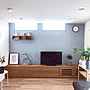 Lounge/DAIKENの床/ブルーグレーの壁/北欧シンプル/東北…などのインテリア実例 - 2019-02-11 20:38:23 | RoomClip(ルームクリップ) 女性で、のLounge/DAIKENの床/ブルーグレーの壁/北欧シンプル/東北…などについてのインテリア実例を紹介。