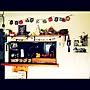 Kitchen/クリスマス/男前も可愛いも好き/ニトリ/ニトリのトナカイさん♡/キッチンカウンター上の棚…などのインテリア実例 - 2014-11-24 09:08:41 | RoomClip(ルームクリップ) 女性で、OtherのKitchen/クリスマス/男前も可愛いも好き/ニトリ/ニトリのトナカイさん♡/キッチンカウンター上の棚…などについてのインテリア実例を紹介。