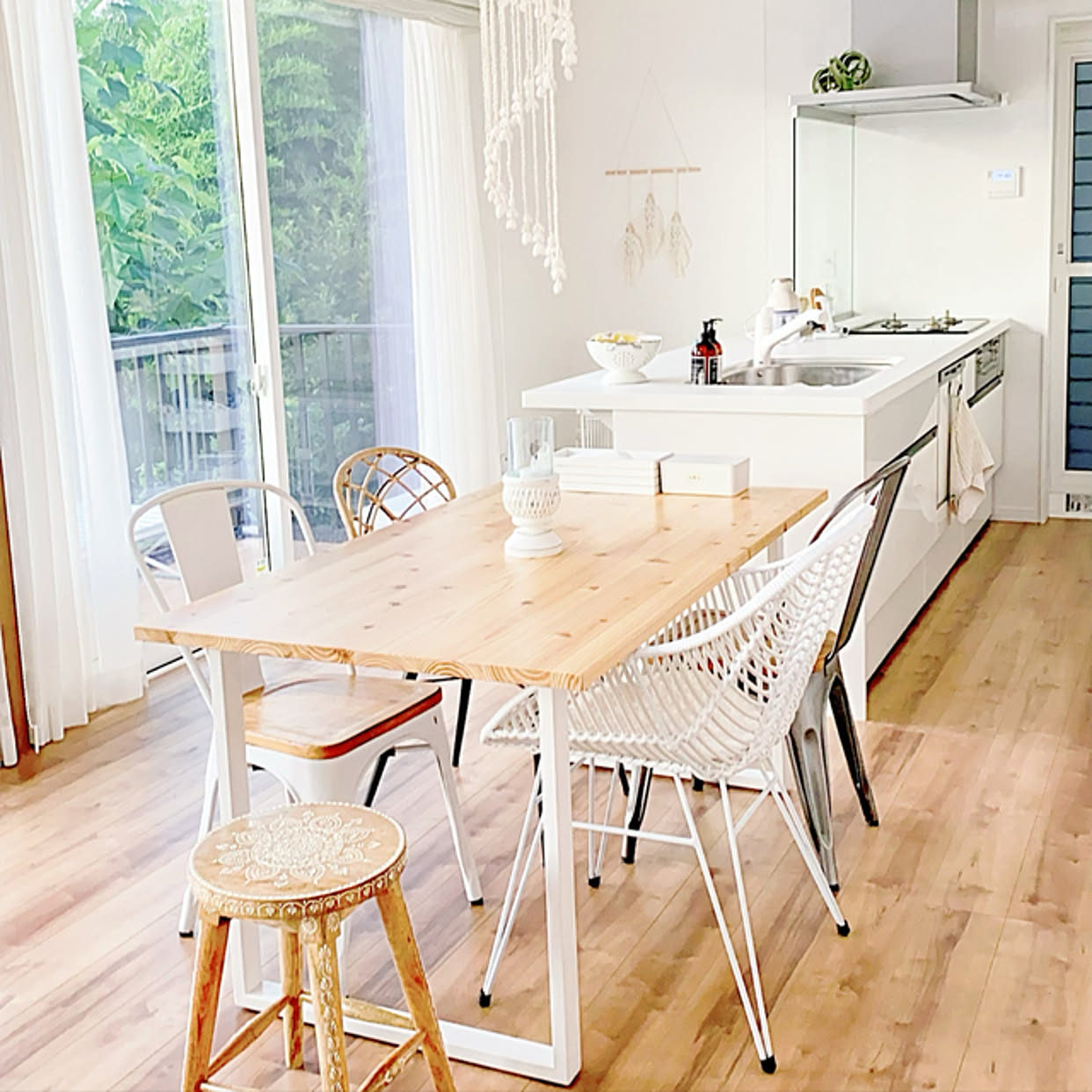 KANADEMONO ローテーブル センターテーブル 木 ウッド Simple