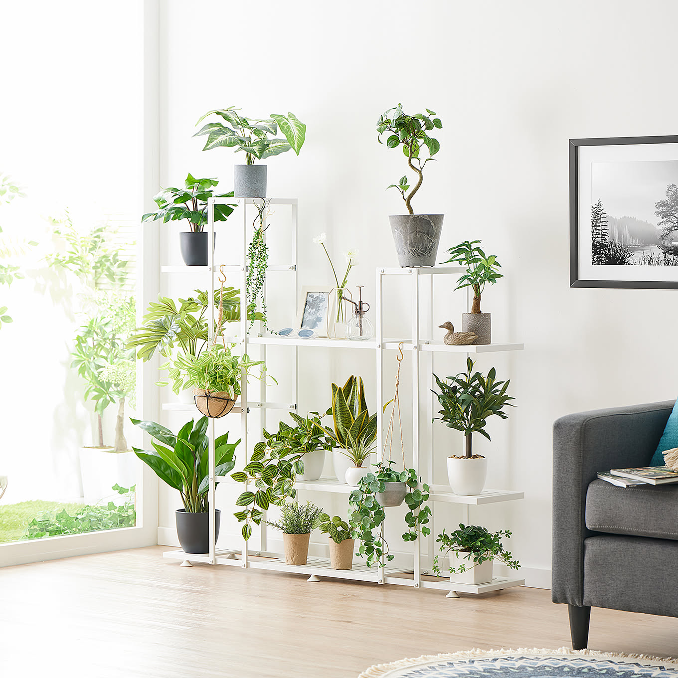 【無料モニター】植物を立体的に美しくディスプレイ！室内用フラワースタンド「フラワーシェルフ」を3名様にプレゼント！