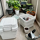 屋内・屋外どちらもOKだから使い道広がる！無印良品のポリプロピレン頑丈収納ボックス