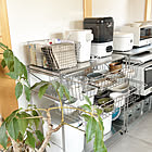 リビングからキッチン、子ども部屋まで！無印良品「ステンレスワイヤーシェルフ」収納実例