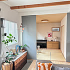 「すっきり空間をレトロな彩りで満たして。温故知新なミックススタイル」 by h_kiwさん