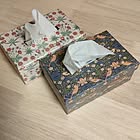 「ペーパーボックスでつくる、詰め替え楽々ティッシュケース」 by emaria1226さん