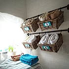 生活感を抑えて収納♪IKEAのかごで整うすっきりした暮らしアイデア
