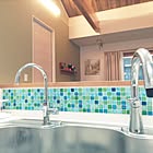 貼るだけでOK♪100均「ガラスタイル」＆「タイルステッカー」でお手軽DIY